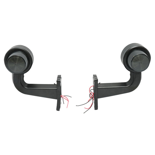 Oldalsó LED helyzetjelző lámpa szett, füstszínű piros-fehér, 12–24V, Breckner Germany