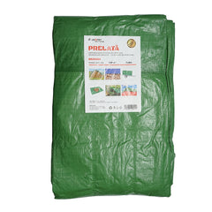 ZÖLD PONYVA RÖGZÍTŐSZEMEKKEL, 100G/M², 5X8 M, BRECKNER GERMANY