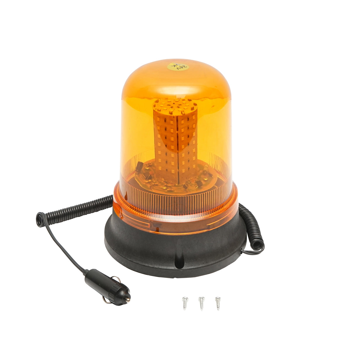 LED/SMD villogó, 24V, mágneses talppal, szivargyújtós csatlakozással