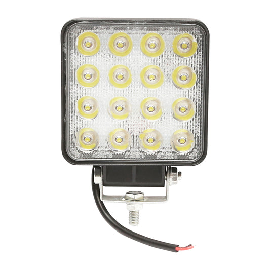 Lámpa, 16 LED-del, 10–60V, 48W, 60° sugárzási szög, négyzetes kivitel, Breckner Germany