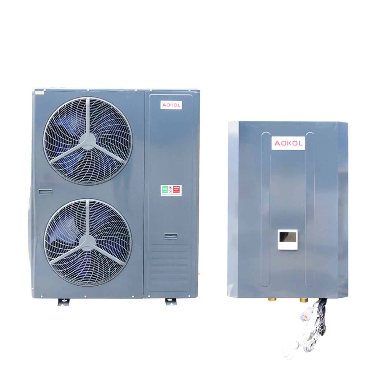 Hőszivattyú 30 kW, 380V, ASH-105CHW/FR, levegő-víz rendszer, Aokol