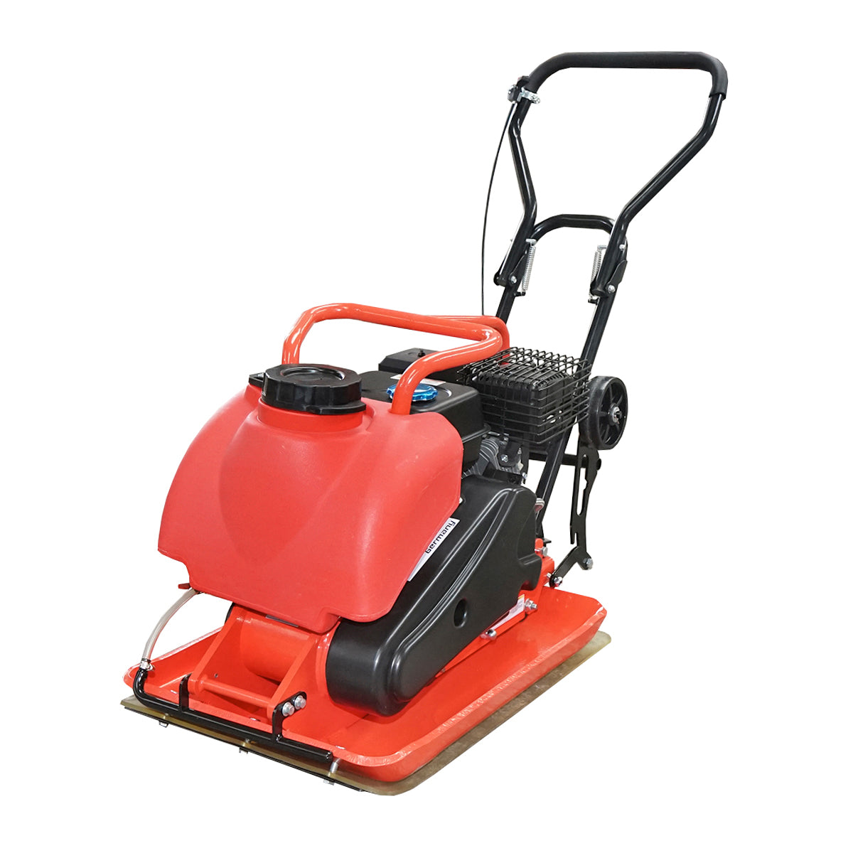 Lapvibrátor C100-A, 690×460 mm munkafelülettel, Euro 5 szabványú motorral, 196 cm³ / 6,5 LE, 5400 ford./perc, 106 kg, víztartállyal, Breckner Germany