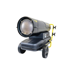 DÍZEL HŐLÉGFÚVÓ, 220–240 V, 100 KW, MELEG LEVEGŐ TÉRFOGAT 1300 M³/H, TERMOSZTÁTTAL, TÚLMELEGEDÉS ELLENI VÉDELEMMEL, BRECKNER GERMANY