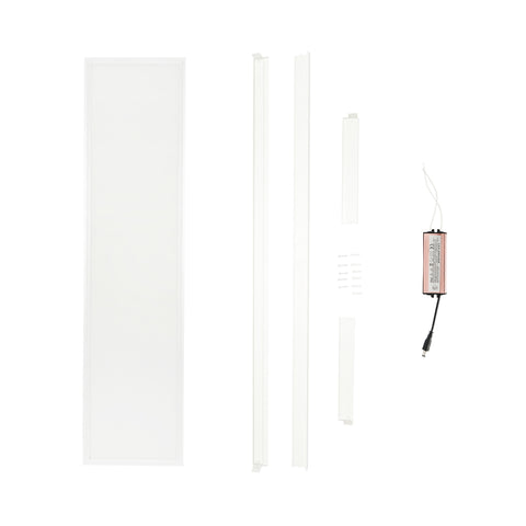 Slim LED panel 48W, 220V, IP20, 6500K, 1200x300 mm, felületre szerelhető kerettel, Breckner Germany