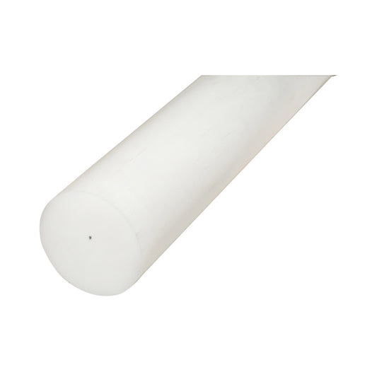 Poliamid, poli-oximetilén (POM) fehér rúd, 1000x60mm, 4.24 kg