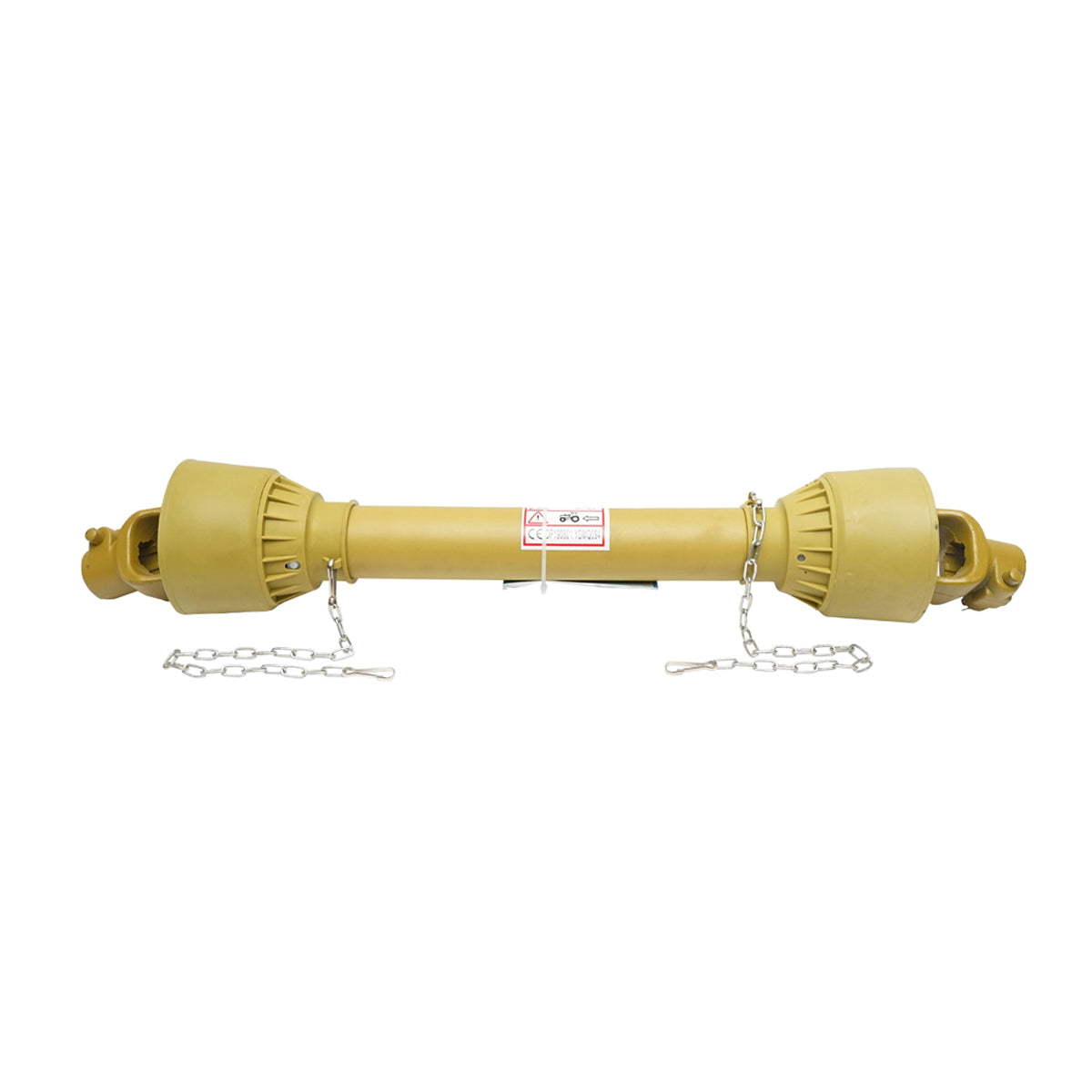 Kardántengely 850 mm, T4, kereszt 27x75 mm, háromszög alakú csővel, 1 3/8" Z=6, kaszához 1,35/1,65/1,85 m