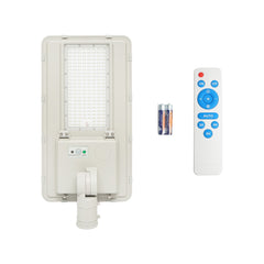 Napelemes LED utcai világítótest 180W, 6500K, IP65, napelemmel, mozgásérzékelővel és oszlopra szereléssel, Breckner Germany