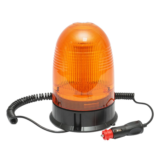 LED villogó, 12–24V, 3 funkcióval, mágneses talppal, IP65