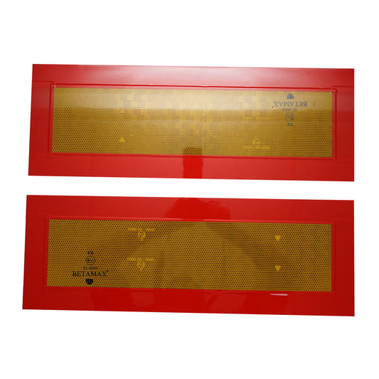 2 darab fényvisszaverő tábla utánfutóra, téglalap alakú, 565x195 mm, Breckner Germany