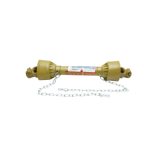 Kardántengely 650 mm, T2, kereszt 24x62 mm, háromszög alakú csővel, 1 3/8" Z=6
