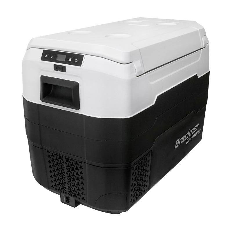 Autós hűtőszekrény, 40L, 12–24V, 55W, kompresszoros, 645x370x470 mm, hűtési tartomány: -20 °C – +10 °C, Breckner Germany