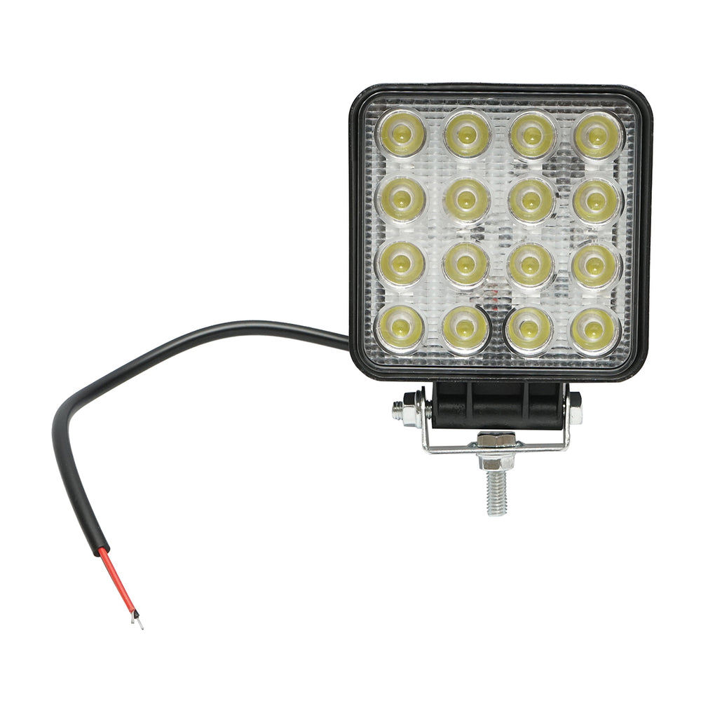 Lámpa, 16 LED-del, 10–60v, 48w, 60° sugárzási szög, flood típus, 108x108x57 mm, BRECKNER GERMANY