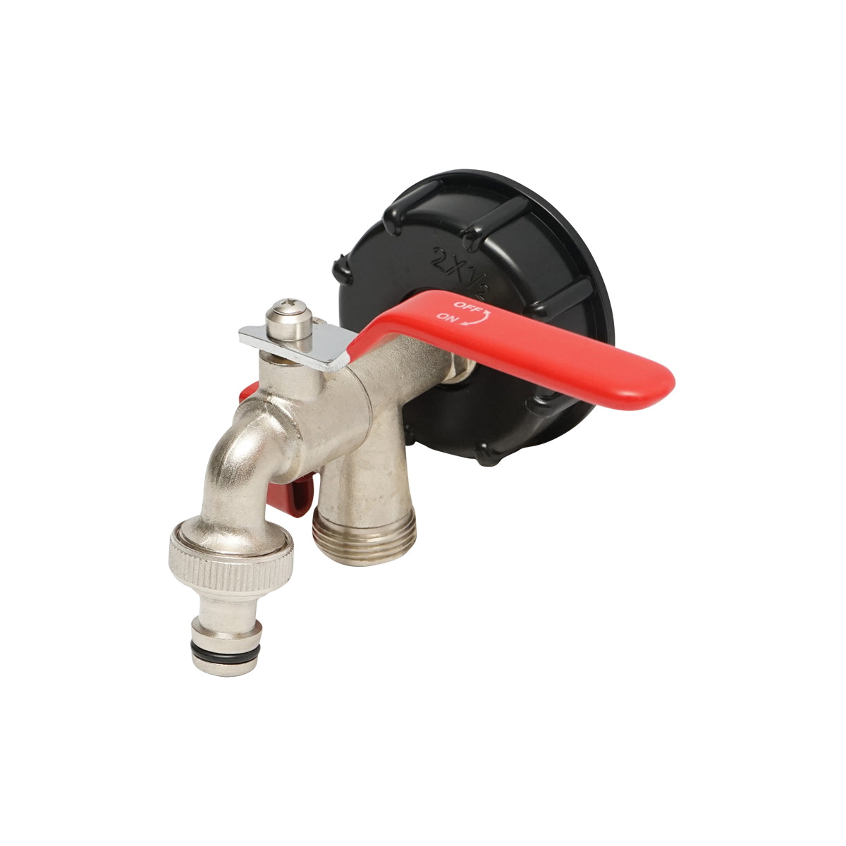 IBC tartály leeresztőcsap, 1/2", sárgaréz, 60 mm belső menettel