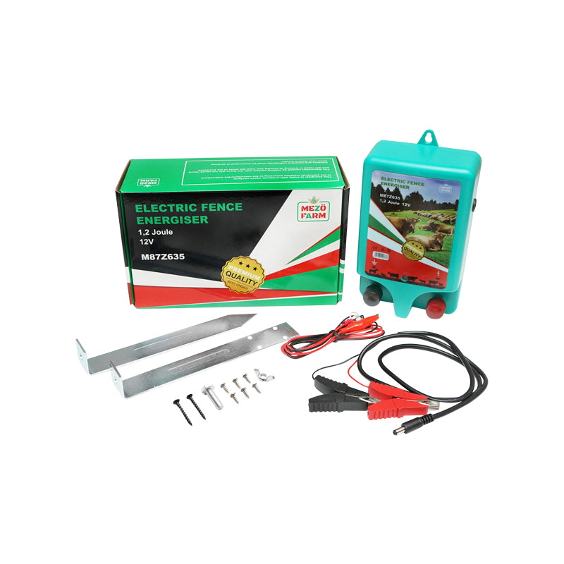 Impulzusgenerátor elektromos kerítéshez, 12 V, max. 1 Joule, Mezofarm