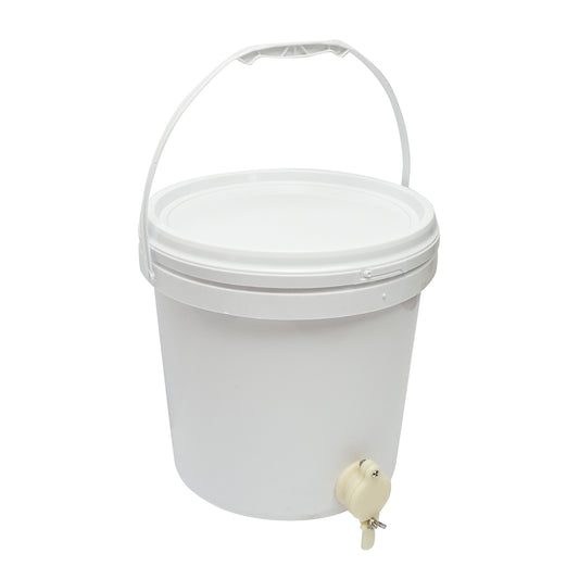Műanyag mézletöltő tartály, 20 liter, csappal