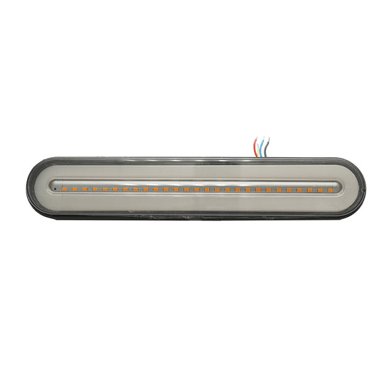 Hátsó LED féklámpa, 12–24V, 235x43x20 mm, dinamikus irányjelzővel, Breckner Germany