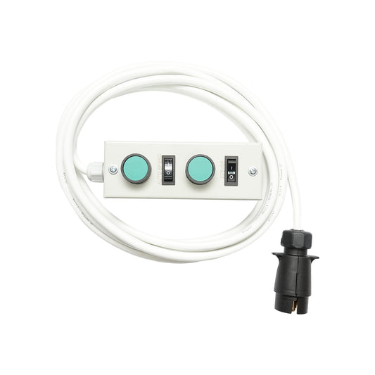 Csörlő távvezérlő 276 cm kábellel és 7 tűs csatlakozóval, 12V, erdészeti traktorhoz