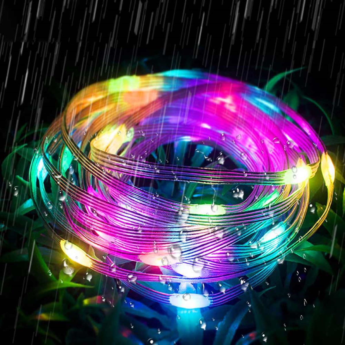 Intelligens LED szalag 2W/m 5V, távirányítóval, zenei vezérléssel, bluetooth, USB alkalmazással, 10m RGB+IC IP68 Breckner Germany