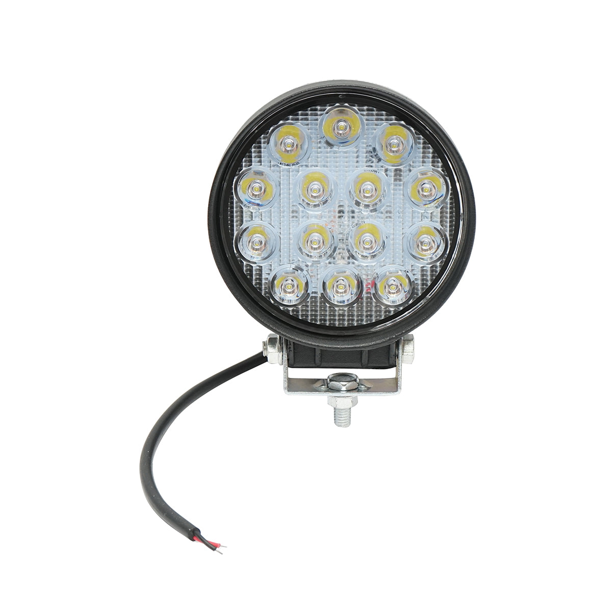 Lámpa, 14 LED-del, 10–30V, 42W, 60° sugárzási szög, kerek kivitel