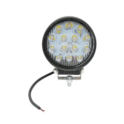 Lámpa, 14 LED-del, 10–30V, 42W, 60° sugárzási szög, kerek kivitel