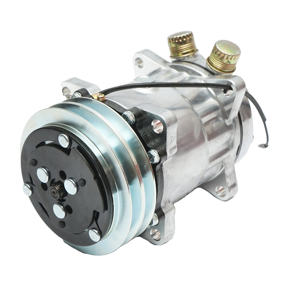 Klímakompresszor a/c FORD, NEW HOLLAND, case ih gépekhez, OEM kód: 47132887, 5165548, BRECKNER GERMANY