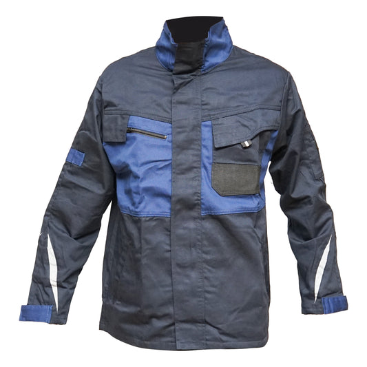 Munkadzseki poliészter és pamut keverékből, sötétkék (navy), L méret, Breckner Germany