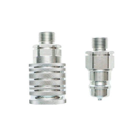 Hidraulikus gyorscsatlakozó pár külső menettel, M18×1.5 mm, Breckner Germany