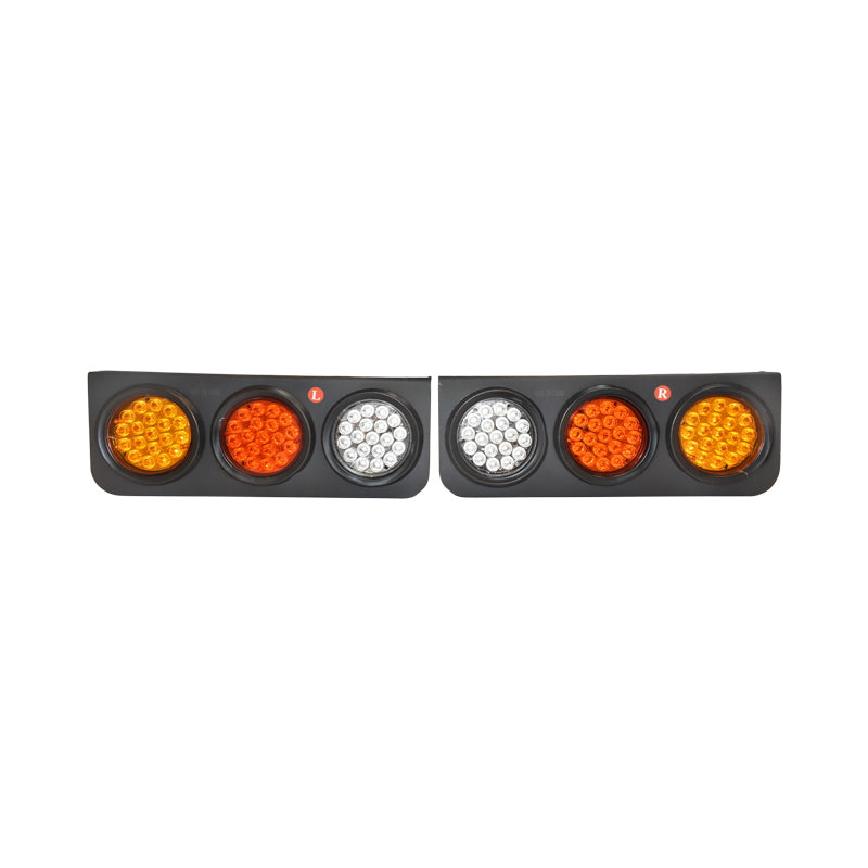 Teherautó hátsó lámpaszett, LED, 480x150 mm, 12/24V, Breckner Germany