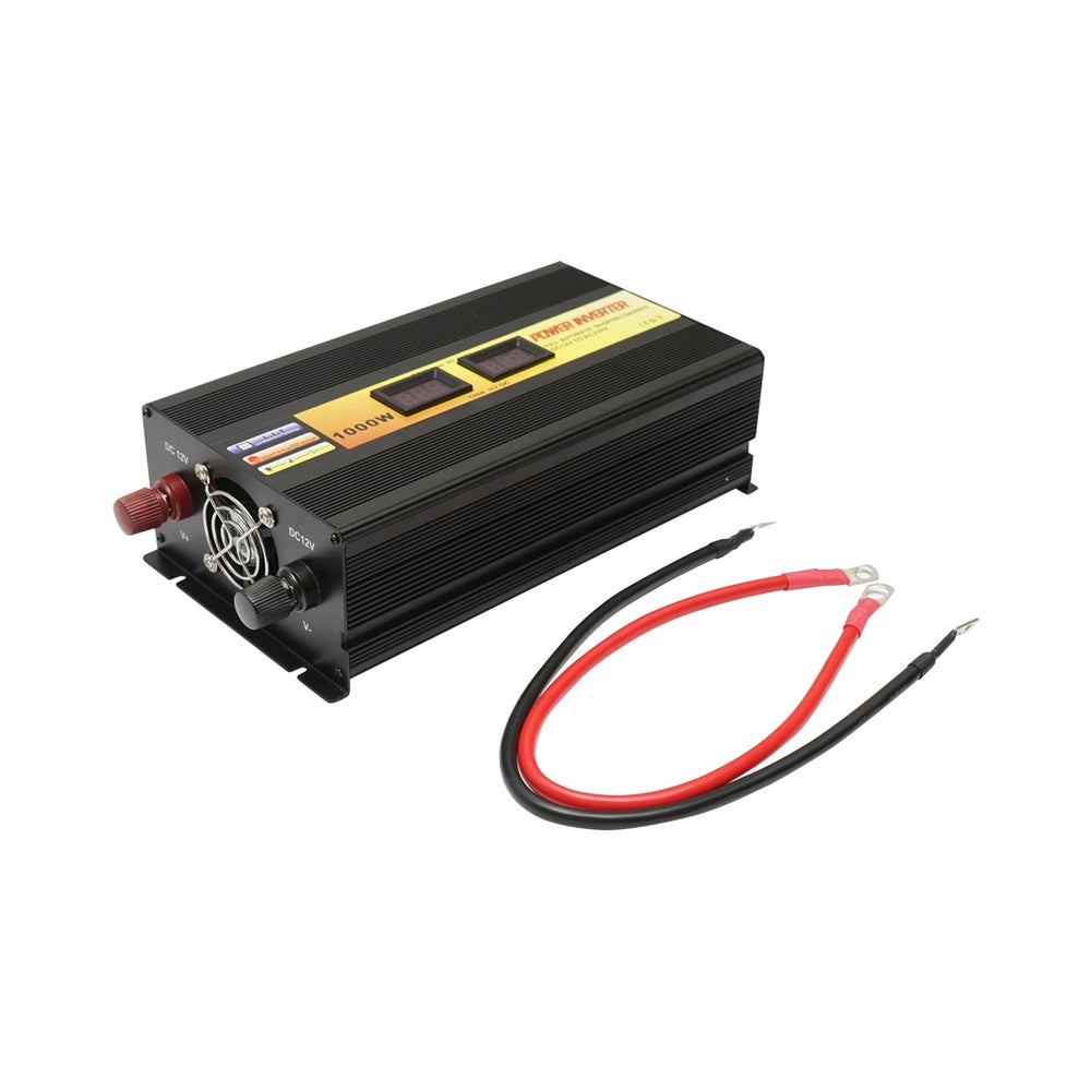 Feszültség inverter 12V-220V 1000w LCD USB-vel BRECKNER GERMANY