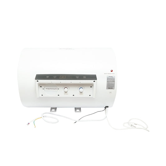 Elektromos vízmelegítő AC/DC, napelemes/220V, 60L, 2000W, 470x685mm, vízszintes beépítéssel és távirányítóval Breckner Germany