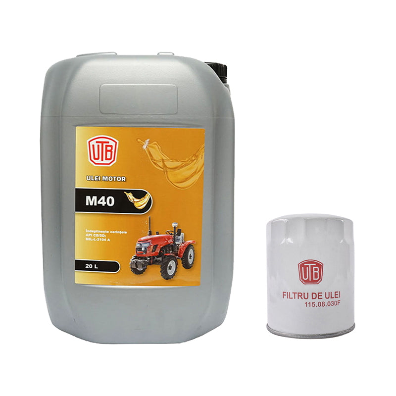 Motorolaj- és szűrőcsere csomag M40 20L, UTB U-650 traktorhoz