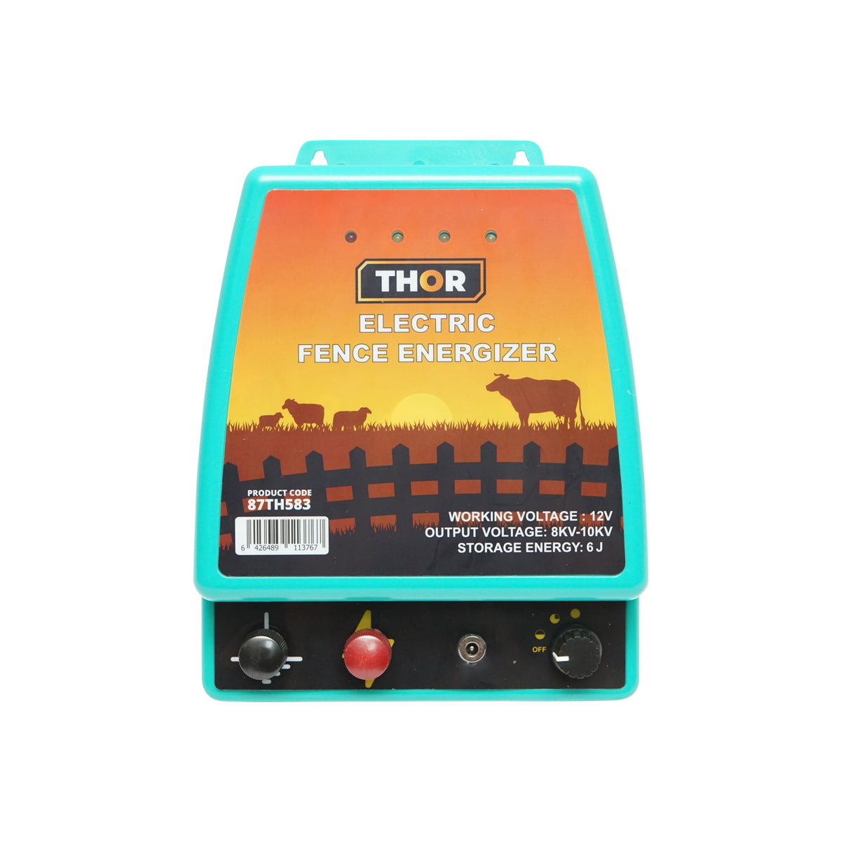 Impulzusgenerátor elektromos kerítéshez, 6 Joule, 12 V / 220 V, Thor