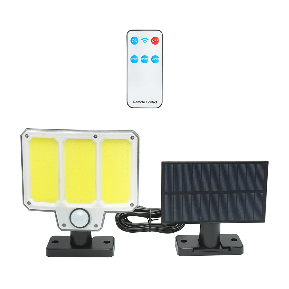 Led lámpa, napelemmel, távirányítóval és 1500 mah akkumulátorral, ip65, BRECKNER GERMANY