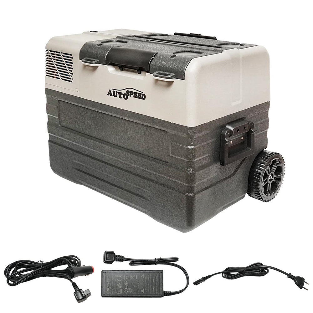 Autós hűtőszekrény kompresszorral és kerekekkel 12-24-220V 60W autospeed