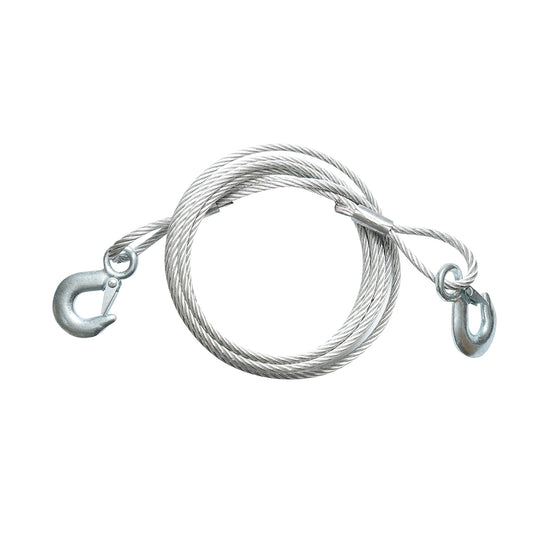 Fémből készült vontatókábel önzáró horoggal, 3,4m, Ø9mm, max. teherbírás: 6T