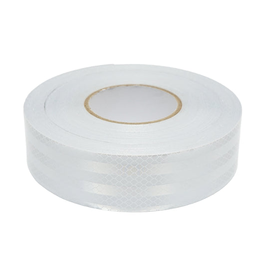 Fényvisszaverő szalag, fehér, 45,7 m / tekercs