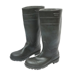 MUNKAVÉDELMI CSIZMA, ZÖLD PVC, ACÉL LÁBUJJVÉDELEMMEL, 43-AS MÉRET, 005GB