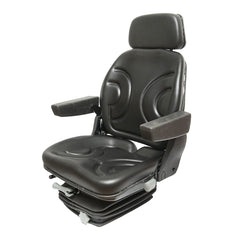 UNIVERZÁLIS ÁLLÍTHATÓ ÜLÉS LENGÉSCSILLAPÍTÓVAL, KARTÁMASZOKKAL ÉS FEJTÁMLÁVAL ERDEI TRAKTORHOZ