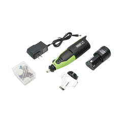 HORDOZHATÓ ELEKTROMOS LÁNCFŰRÉSZ LÁNCÉLEZŐ 12V, 55W, 20000 RPM LI-ION 2000MAH AKKUMULÁTORRAL
