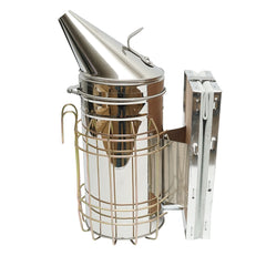 MÉHÉSZETI FÜSTÖLŐ, ROZSDAMENTES ACÉL, HŐVÉDŐ HENGERREL ÉS BŐRFÚJTATÓVAL, 190 MM DISKR83