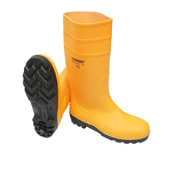 MUNKAVÉDELMI GUMICSIZMA, SÁRGA, 45-ÖS MÉRET, CROWNMAN