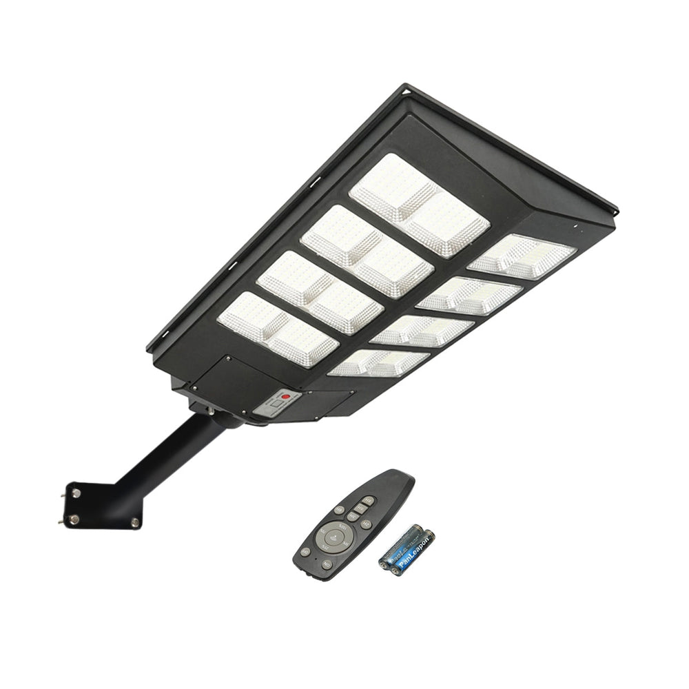 300W LED napelemes uTCai lámpa 6500k távirányítóval, mozgásérzékelővel és oszlopra szerelhető BRECKNER GERMANY