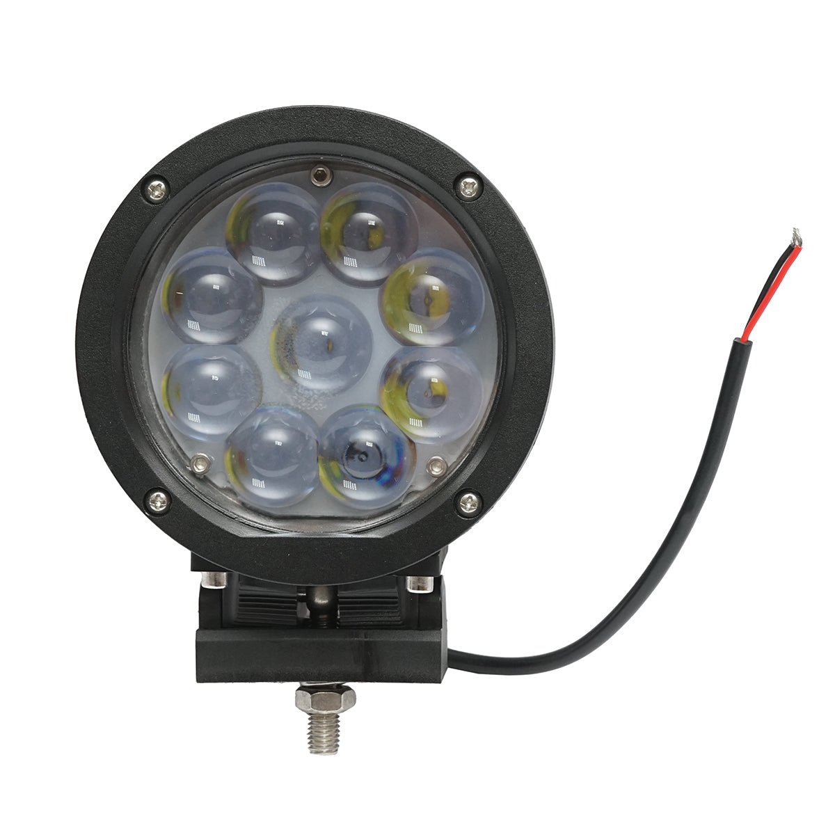 Lámpa, 9 LED-del, 10–60V, 45W, 30° sugárzási szög, spot típus, 4D lencsével, 139x139x74 mm, IP67, 6000K, Breckner Germany