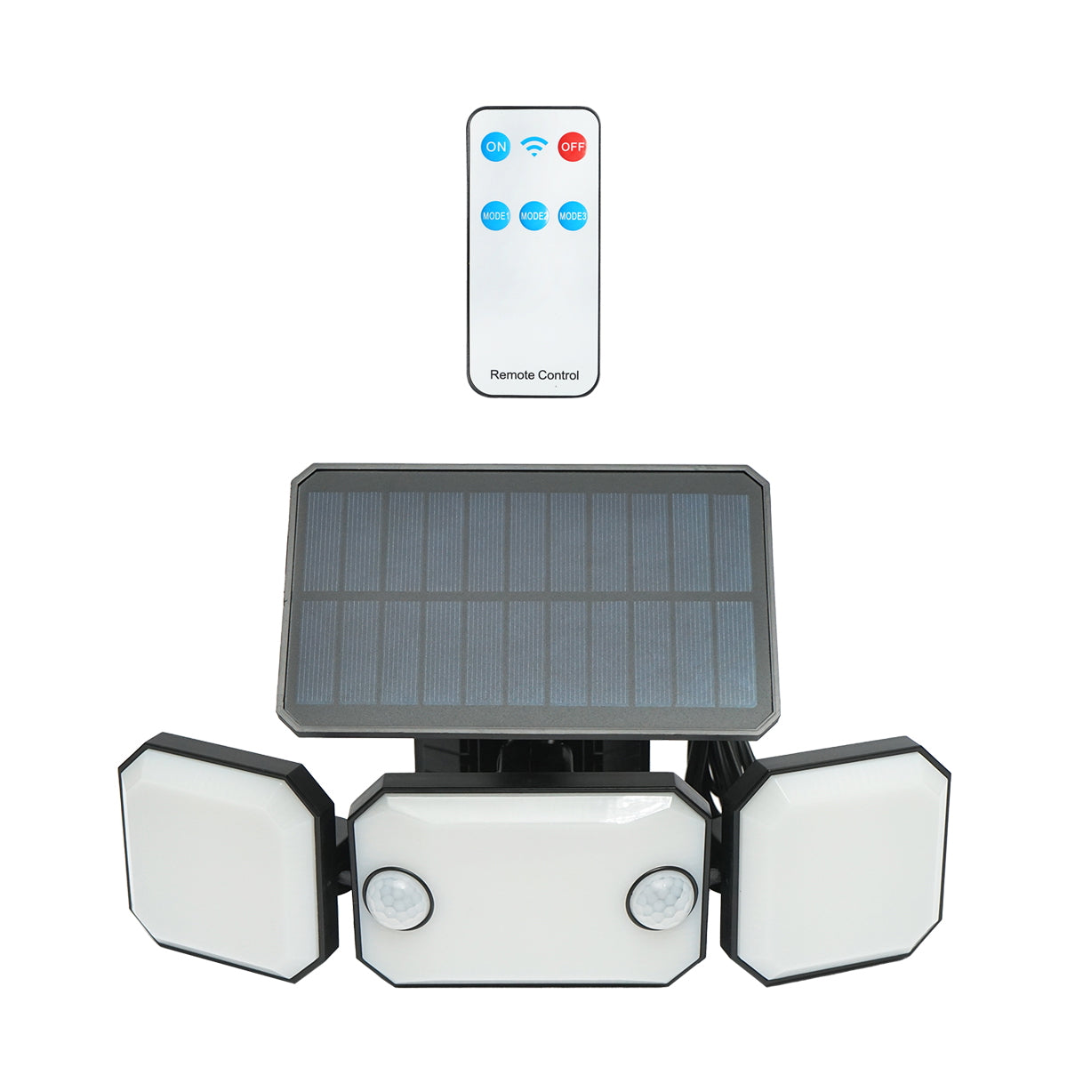 LED lámpa, napelemmel, távirányítóval és 2000 mAh akkumulátorral, IP65, Breckner Germany