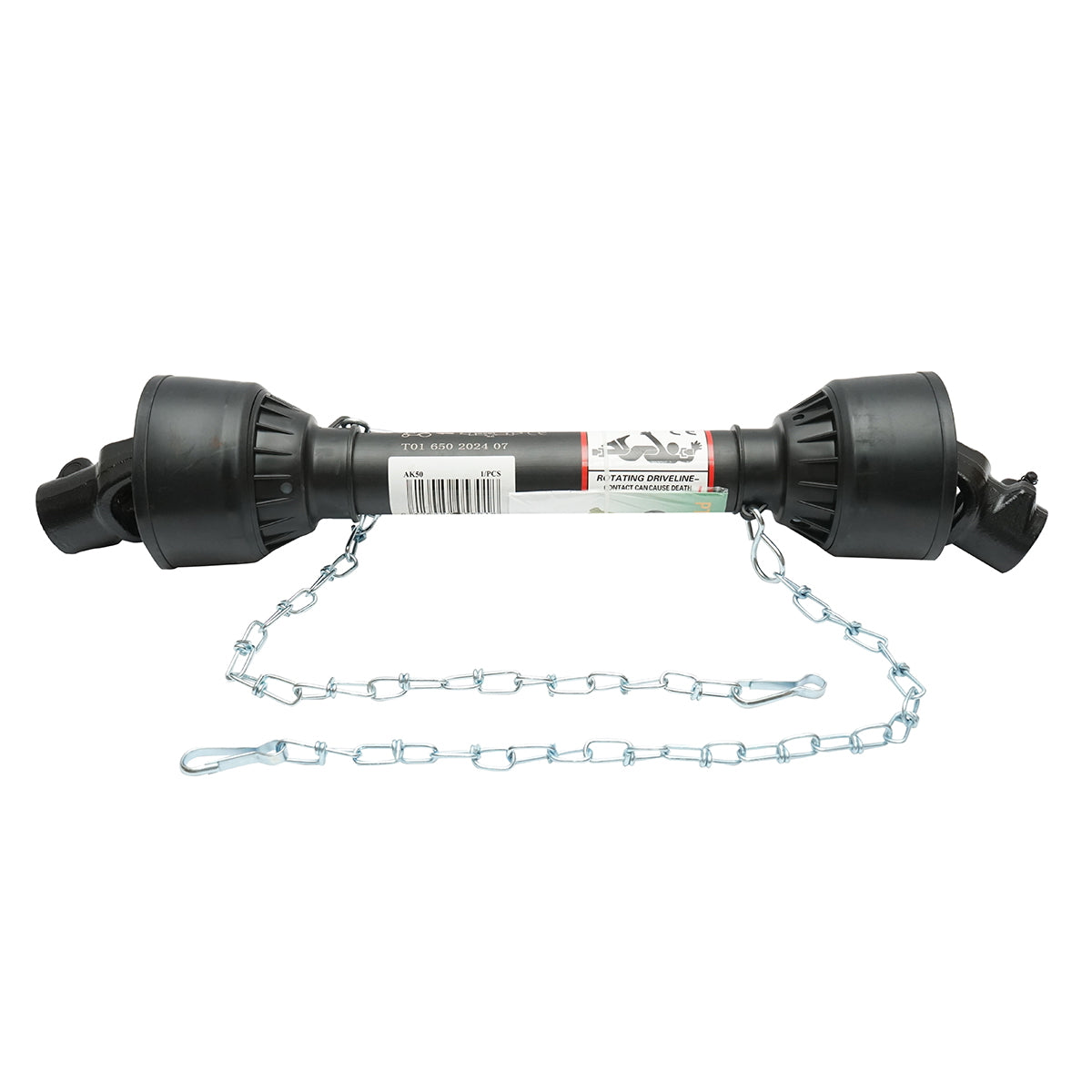 Kardántengely 650 mm, T1, kereszt 22x54 mm, SPC típus, háromszög alakú csővel, 1 3/8" Z=6