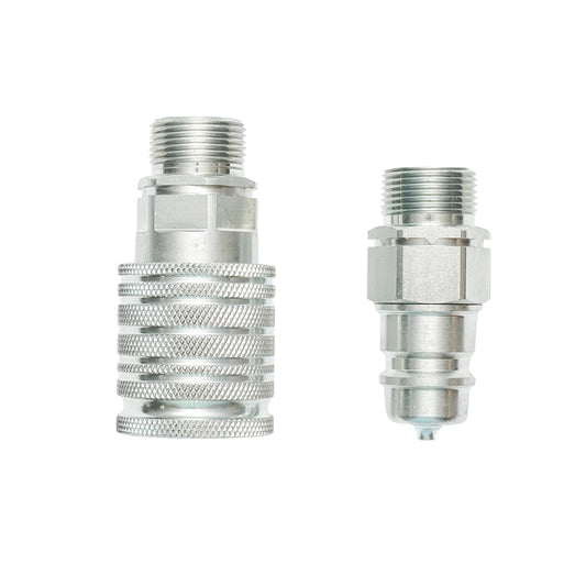 Hidraulikus gyorscsatlakozó pár külső menettel, M24×1.5 mm, Breckner Germany