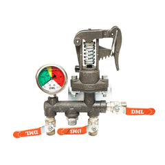 Fém osztóegység C50 glicerines nyomásmérővel permetezőgéphez