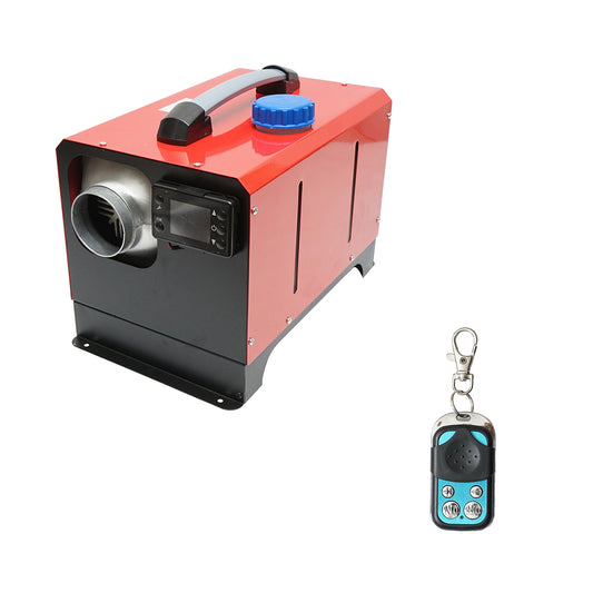 Sirocou, halk hordozható állóhelyzeti fűtés 12–24/220V, 5KW, LCD kijelzővel, távirányítóval és Kyocera izzítógyertyával, THOR