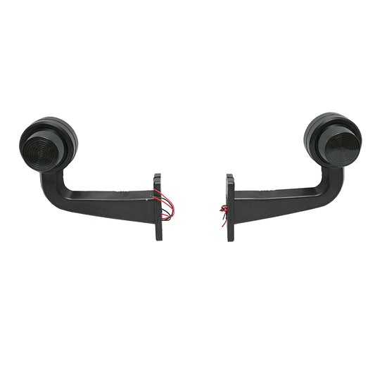 Oldalsó LED helyzetjelző lámpaszett, karral, 12–24V, füstszínű piros-sárga, FR0157, Breckner Germany