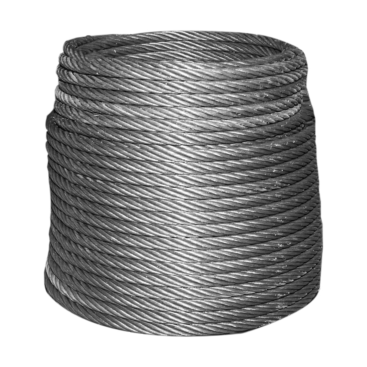ACÉL CSÖRLŐKÁBEL 6X37 FI 14MM TEXTILMAGGAL, 50M/TEKERCS